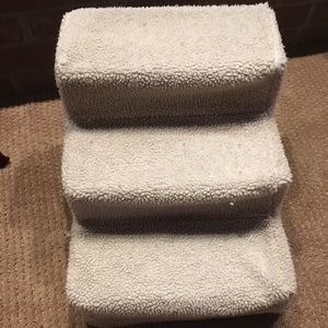 Pet stairs beige color
